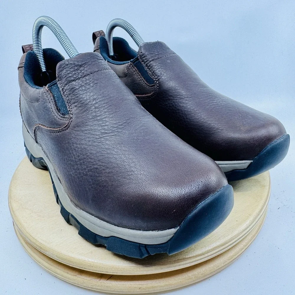 L.L.Bean Tek 2.5 Slip On Hiking Shoes Brown Leather Women's 8.5 Waterproof Clogs
